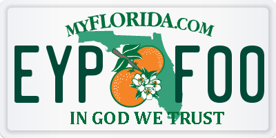 FL license plate EYPF00