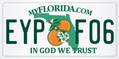 FL license plate EYPF06