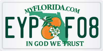 FL license plate EYPF08