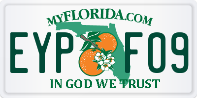 FL license plate EYPF09