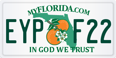 FL license plate EYPF22