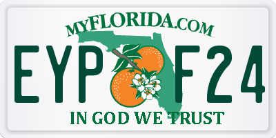 FL license plate EYPF24