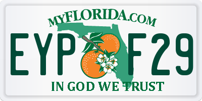 FL license plate EYPF29