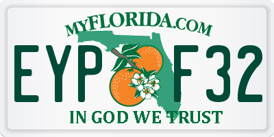 FL license plate EYPF32