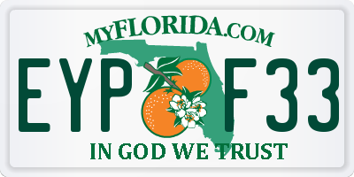 FL license plate EYPF33