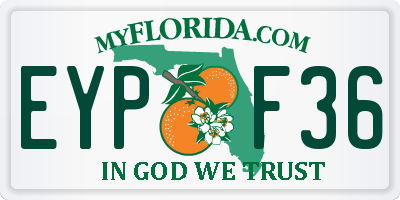 FL license plate EYPF36