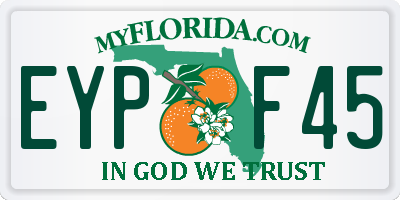 FL license plate EYPF45