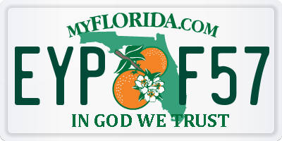 FL license plate EYPF57