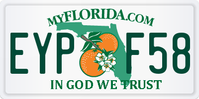 FL license plate EYPF58