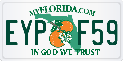 FL license plate EYPF59