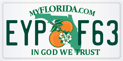 FL license plate EYPF63