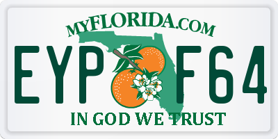 FL license plate EYPF64