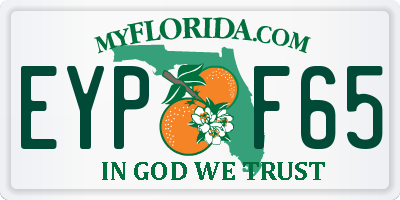 FL license plate EYPF65