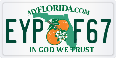 FL license plate EYPF67