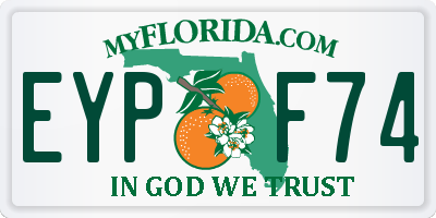 FL license plate EYPF74