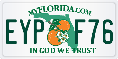 FL license plate EYPF76