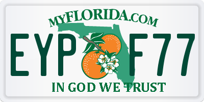 FL license plate EYPF77