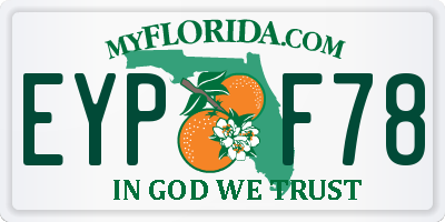 FL license plate EYPF78