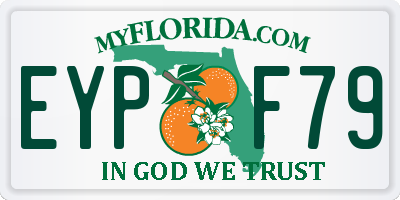 FL license plate EYPF79