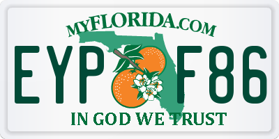 FL license plate EYPF86