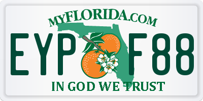 FL license plate EYPF88