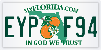 FL license plate EYPF94