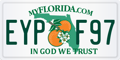 FL license plate EYPF97