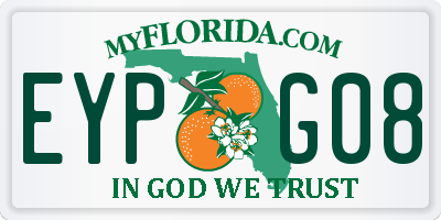 FL license plate EYPG08