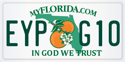 FL license plate EYPG10