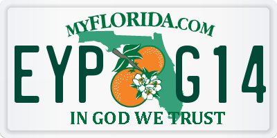 FL license plate EYPG14