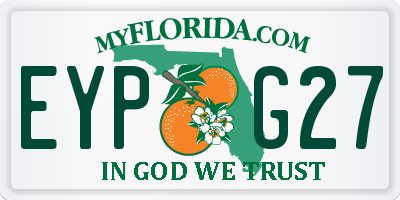 FL license plate EYPG27