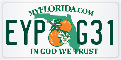 FL license plate EYPG31