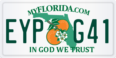 FL license plate EYPG41