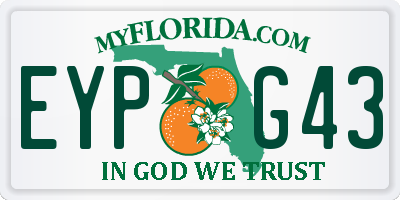 FL license plate EYPG43