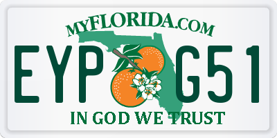 FL license plate EYPG51