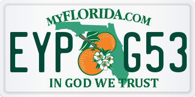 FL license plate EYPG53