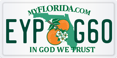 FL license plate EYPG60