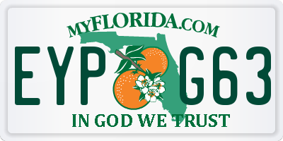 FL license plate EYPG63