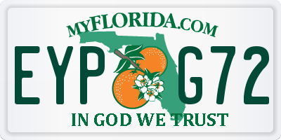 FL license plate EYPG72
