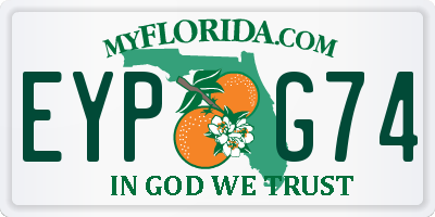 FL license plate EYPG74