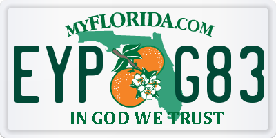 FL license plate EYPG83