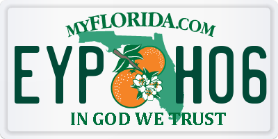 FL license plate EYPH06