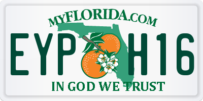 FL license plate EYPH16