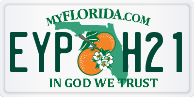 FL license plate EYPH21