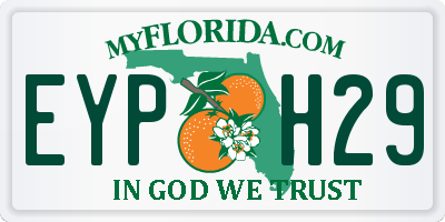 FL license plate EYPH29