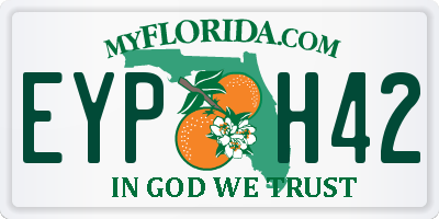 FL license plate EYPH42