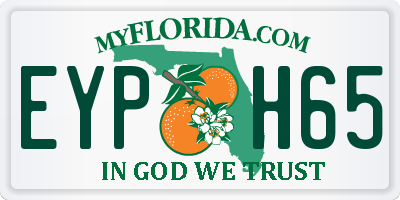 FL license plate EYPH65
