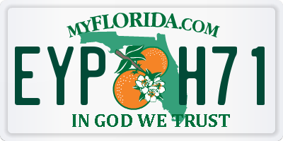 FL license plate EYPH71