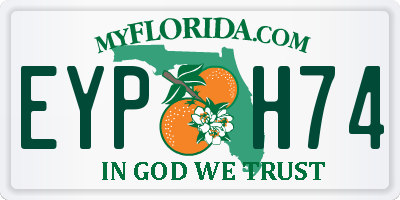 FL license plate EYPH74