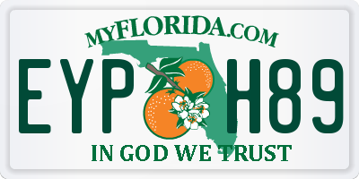 FL license plate EYPH89